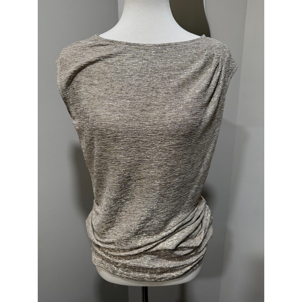 New Calvin Klein Short Sleeve Top Women's Size‎ Small Shimmer